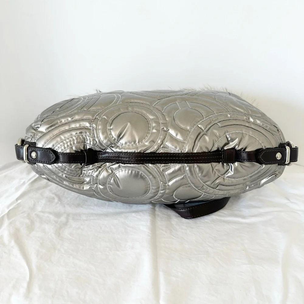 NWT Coach‎ Hampton Ski Coyote Fur Purse